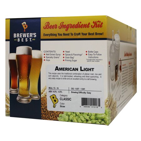 Brewers Best - Home Brew Beer Ingredient Kit (5 Gallon), (American Light)