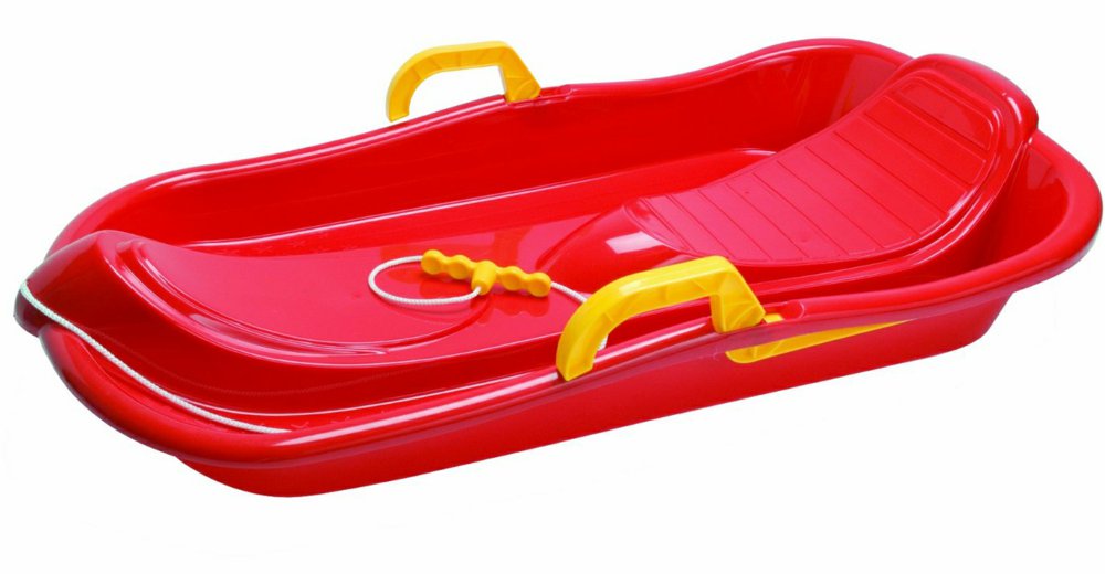 Sledge with Brakes by Dantoy 79cm Durable Toboggan with Rope Handle
