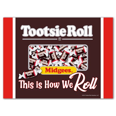 Tootsie Roll Retro Metal Tin Sign 17x12 Inch Vintage Style Home Decor