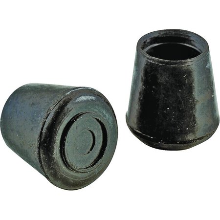 (Pack of 2)  ProSource FE-50635-PS Rubber Leg Tips 7/8 Inch Black 4 Pack WhatJGEA-1744