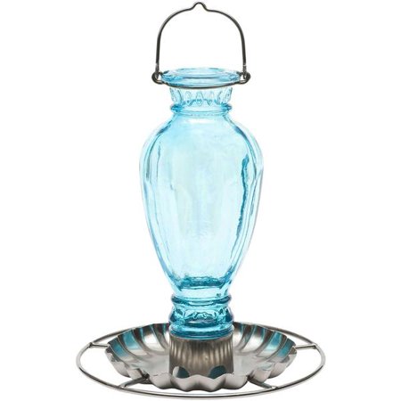 Perky-Pet 8136-2 Daisy Vase Vintage Glass Wild Bird Waterer  16 Oz