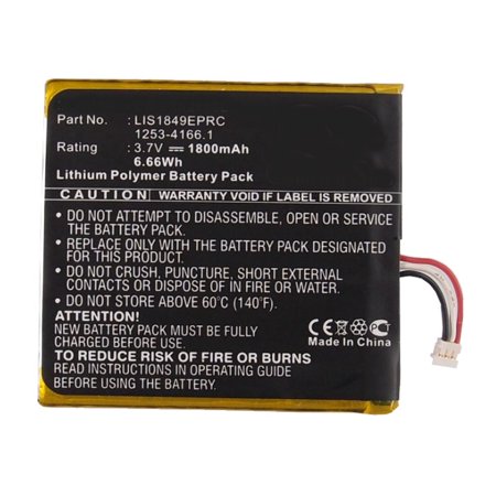 Synergy Digital Cell Phone Battery  Works with Sony Ericsson 1253-4166.1 Cell Phone  (Li-Pol  3.7V  1800 MAh) Ultra High Capacity Battery