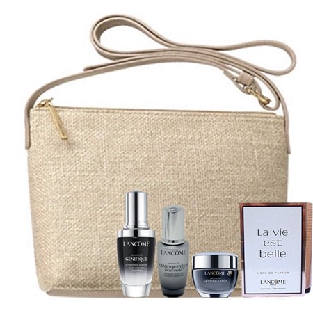 ($240 Value) Lancome Advanced Genifique Gift Set with Activating Concentrate SerumGenifiqueYeux Light-Pearl Youth Eye & LashEye Cream and La Vie Est B