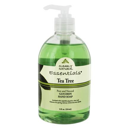 Essentials Pure & Natural Glycerin Hand Soap Tea Tree - 12 Fl. Oz. by Clearly Natural (pack of 6)