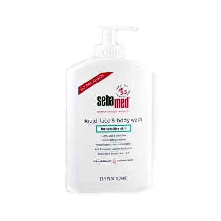 Sebamed Liquid Face & Body Wash Mild and Gentle Hydrating Cleanser for Sensitive Skin 13.50 Oz