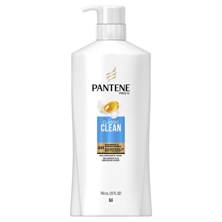 Bundle and Save 25%: Pantene Pro-V Classic Clean 2In1 Shampoo & Conditioner, 25 Fl Oz (2 Pack)