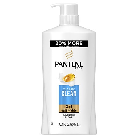 Pantene Pro-V Classic Clean Nourishing Moisturizing 2 in 1 Shampoo Plus Conditioner  30.4 Fl Oz