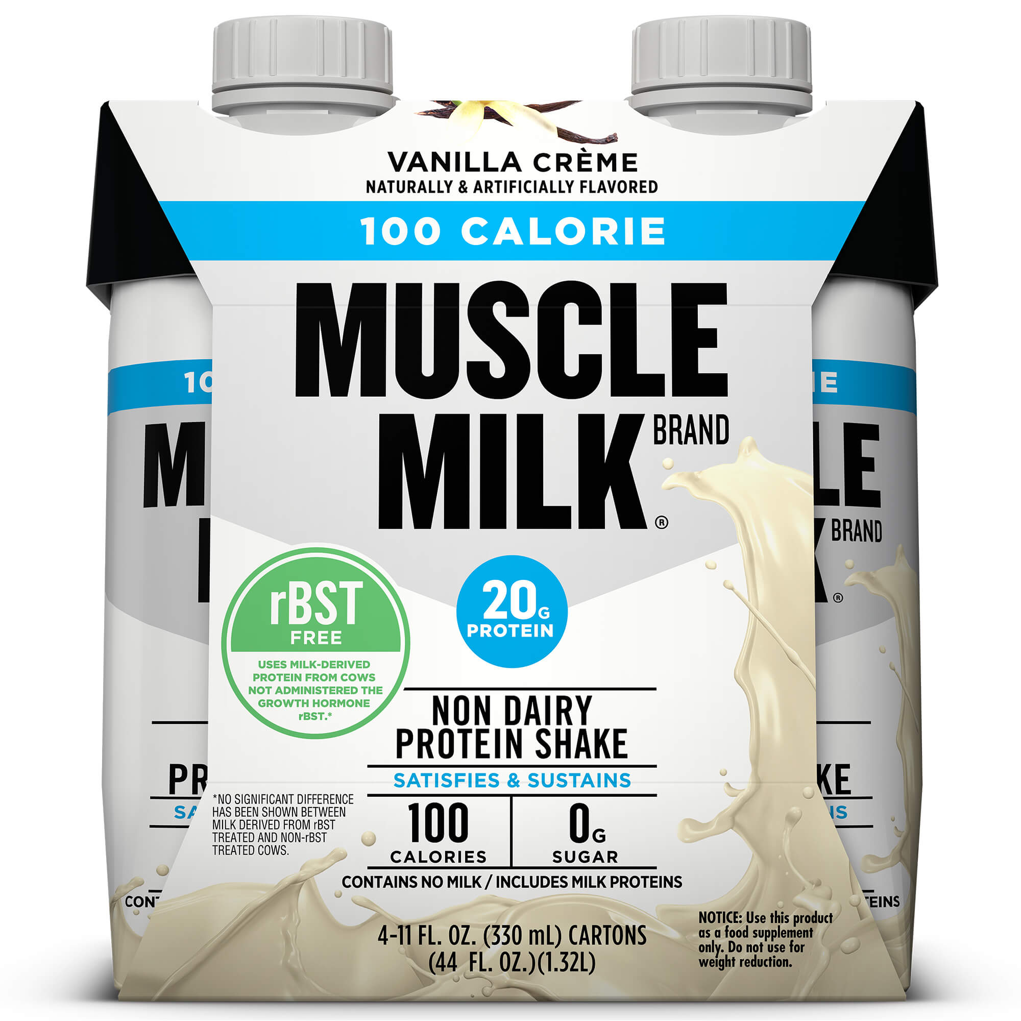 Muscle Milk Zero Protein Shake, Vanilla, 4 Pack - 11 Oz | CVS