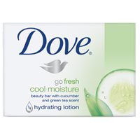 Dove Go Fresh Cool Moisture Beauty Bar Soap with Cucumber and Green Tea Scent - 4.25 Oz Ea  4 Pack  2 Pack