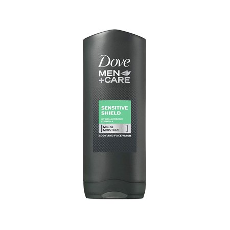 Dove Men+Care Body Wash Sensitive Shield Effectively Washes Away Bacteria While Nourishing Your Skin 13.5 Oz, Pack of 6