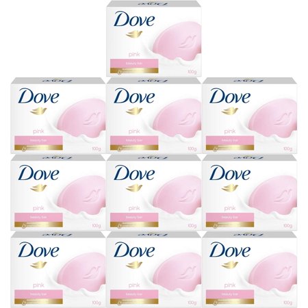 Dove Pink Beauty Cream Bar Soap, 100 Gram / 3.5 Ounce Bars (Pack of 10)International Version
