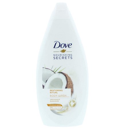 Dove Restoring Ritual, Coconut Oil and Almond Milk Body Wash - 3 Packs X 16.9 Fl.Oz / 500ml Ea