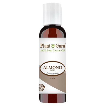 Sweet Almond Oil 2 Oz. 100% Pure Natural Carrier for Skin, Hair Growth, Face