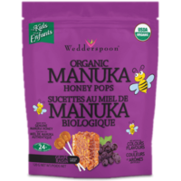 Wedderspoon Organic Manuka Honey Pops Grape