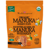 Wedderspoon Organic Manuka Honey Pops Orange