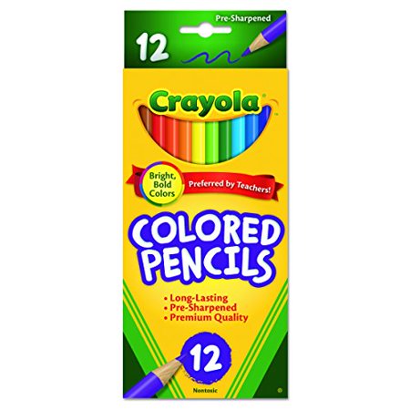 Crayola 68-4012 Colored Pencils  12-Count  Assorted Colors (Pack of 16)