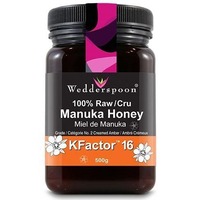 Raw Manuka Honey Kfactor 16, 500 Grams by Wedderspoon