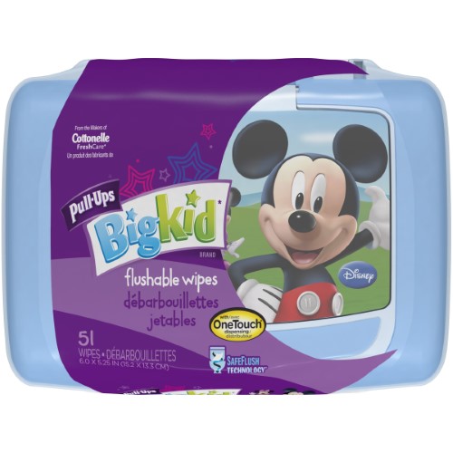 Huggies Pull-Ups Big Kid Flushable Wipes (51 Count)