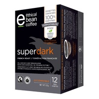 Ethical Bean Fair Trade Superdark French Roast Coffee Keurig K-Cup Pods