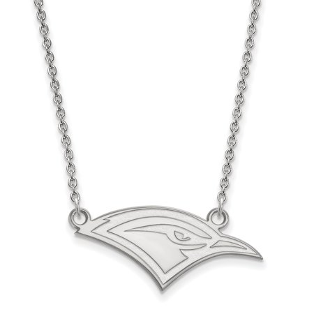 Sterling S. Rh-p LogoArt the U of Tenn at Chattanooga Sm Pend with Necklace; 18 Inch; for Adults and Teens; for Women and Men