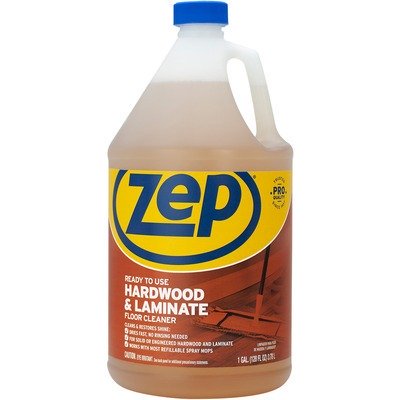 Zep Commercial Prof. Strength Hardwood Floor Cleaner Liquid - 1 Gal (128 Fl Oz) - Fresh ScentBottle - 1 Each - Brown