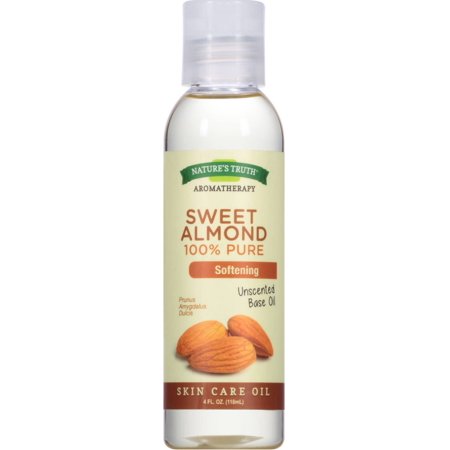 6 Pack - Nature's Truth 100% Pure Unscented Skin Care Base Oil, Sweet Almond 4 Oz