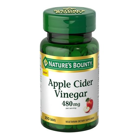 Natures Bounty Apple Cider Vinegar 480 Mg Tablets  200 Ea  6 Pack