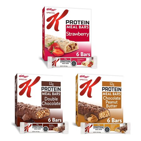 Kellogg's Special K Protein Meal Bars - 3 Flavored Variety Pack, Office or School Meal Replacement or Snacks (Case Contains 18 Count)