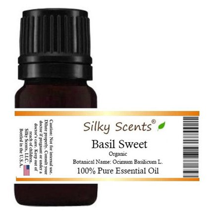 Basil Sweet Organic Essential Oil (Cimum Basilicum) 100% Pure and Natural - 15 ML