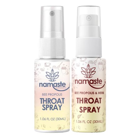 Namaste Bee Propolis Life Throat Spray 2pc Bundle Natural Immunity Boosting