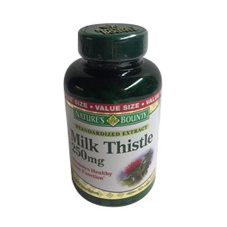 Milk Thistle 250 Mg Standardized Extract Capsules for Healthy Liver by Natures Bounty - 200 Ea 2 Pack