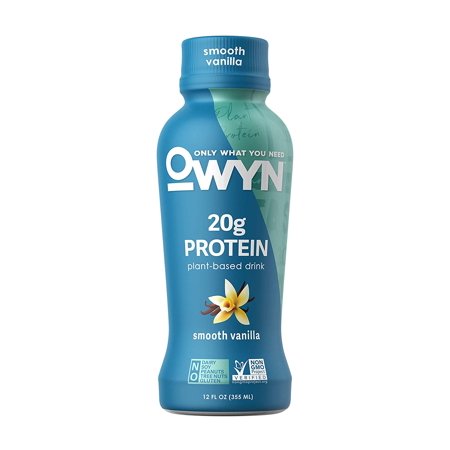 OWYN  Vegan Protein Shake 12 Fl Oz  100-Percent Plant-Based (Smooth Vanilla  Pack of 6)