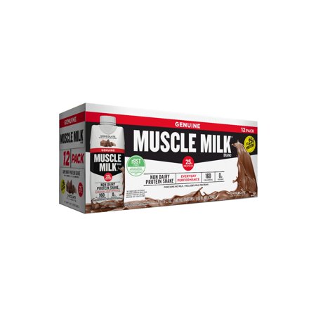 Muscle Milk Genuine Non-Dairy Protein Shake  Chocolate (11 Fl. Oz.  12 Pk.)