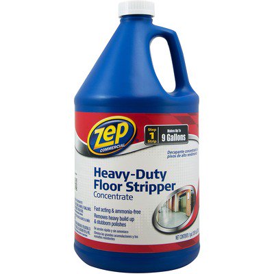 Zep Commercial Heavy-Duty Floor Stripper Concentrate Concentrate Liquid - 1 Gal (128 Fl Oz) - 4 / Carton - Blue