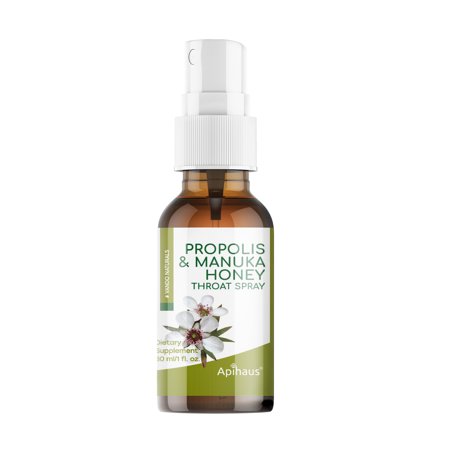 Apihaus, Manuka and Propolis Throat Spray, 1 Oz