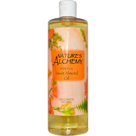 Carrier Oil Sweet Almond 16 Oz by Natures Alchemy  Pack of 2