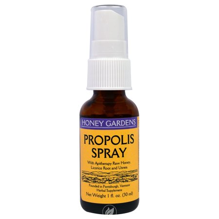 Apitherapy Raw Honey Propolis Spray 1 Oz by Honey Gardens Apiaries  Pack of 2