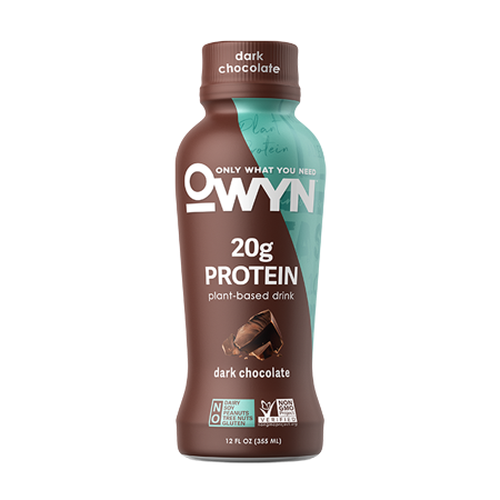 OWYN  Vegan Protein Shake 12 Fl Oz  100-Percent Plant-Based (Dark Chocolate  Pack of 6)