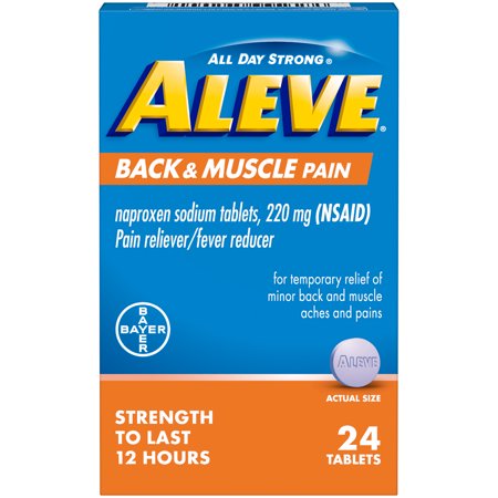 Aleve - Tablets - Back & Muscle Pain - 24 Ct