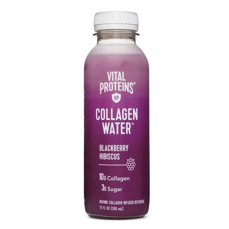 Vital Proteins Blackberry Hibiscus Collagen Water, 12 Fl Oz, 6 Pack