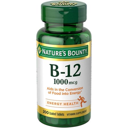 2 Pack Nature S Bounty Vitamin B-12 1000 Mcg Coated Tablets 200 Ct