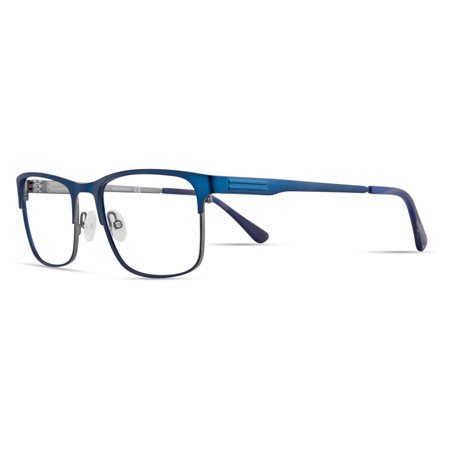 Elasta 3119 Full Rim Rectangular Matte Blue Gray Eyeglasses
