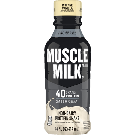 Muscle Milk Pro Series  Mega Protein Shake  Intense Vanilla  14 Ounce  Pack of 12