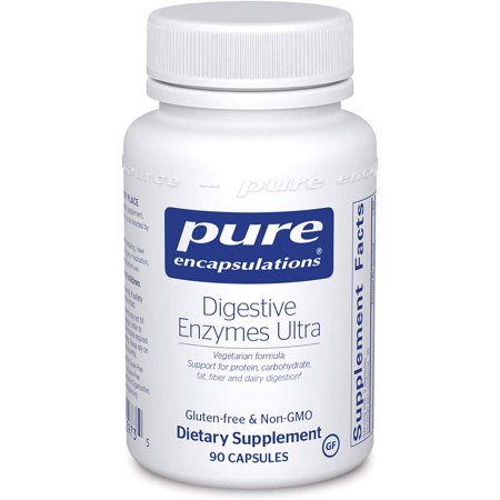 Pure Encapsulations Digestive Enzymes Ultra  Supplement to Aid in Breaking Down Fats, Proteins, and Carbohydrates for Digestion*  90 Capsules