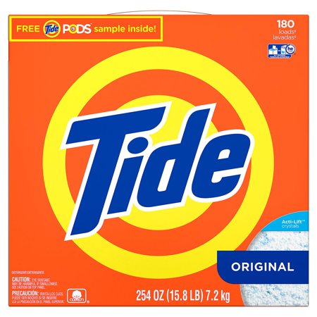 Tide HE Ultra Powder Laundry Detergent (254 Oz.  180 Loads)