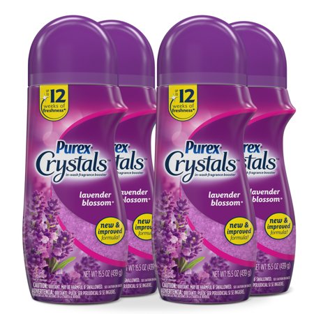 Purex Crystals in-Wash Fragrance and Scent Booster  Lavender Blossom  15.5 Ounce  4 Count
