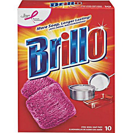 3Pc Armaly 23310 Brillo 10 Pack Steel Wool Soap Pad