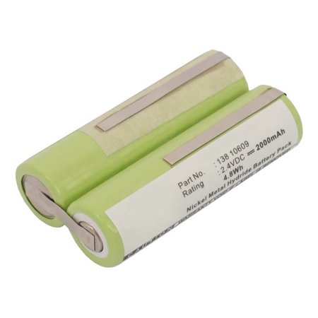 Synergy Digital Shaver Battery  Works with Grundig 8835 Shaver  (Ni-MH  2.4V  2000 MAh) Ultra High Capacity Battery