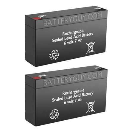 BatteryGuy BG-670 6V 7AH Replacement for NSN 6140-00-432-0490 (2 Pack  Rechargeable)