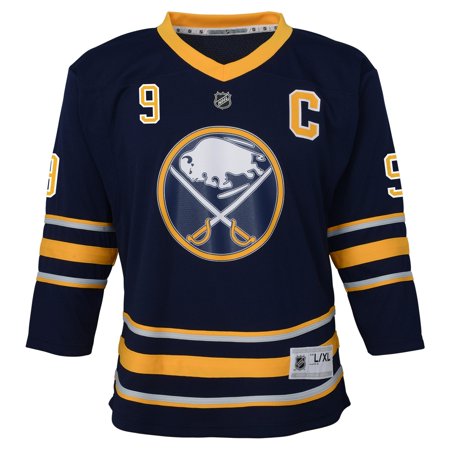 Outerstuff Buffalo Sabres Jack Eichel #9 NHL Boys Kids Replica Home Jersey, Blue, One Size (4-7)